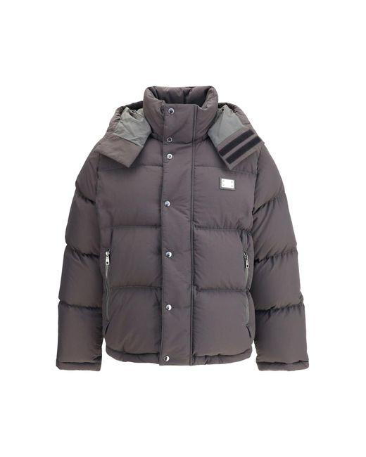 Dolce & Gabbana Gray Down Jackets for men