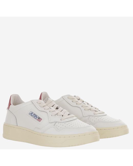 Autry White Sneakers Medalist Low Leather Trainers