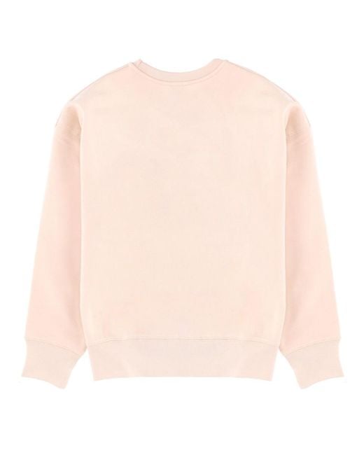 Paul Smith Pink Sweatshirt With Logo Organic Cotton Sweatshirts