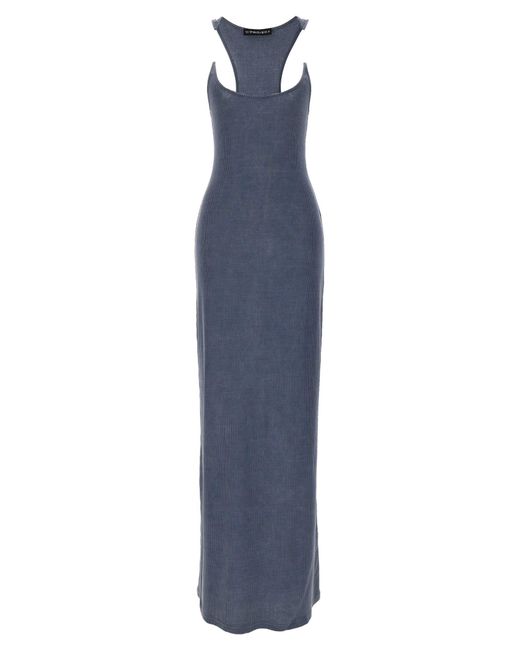 Y. Project Blue 'Invisible Strap' Dress