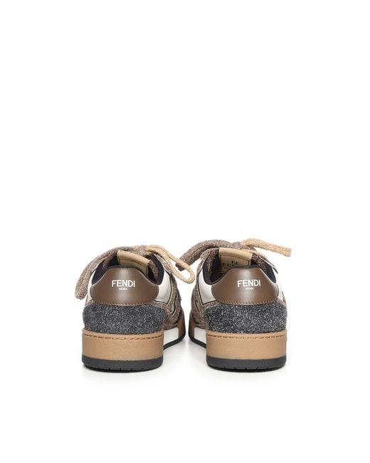 Fendi White Sneakers Vit+Interno:Pa for men