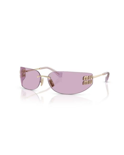Miu Miu Sunglasses in Purple | Lyst