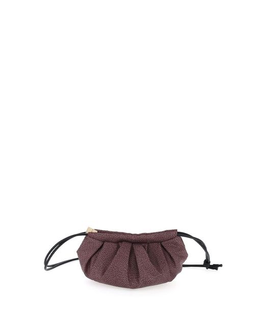 Borbonese Leather Mini Dunette in Brown | Lyst