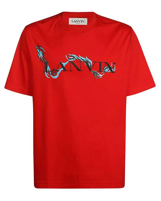 Lanvin Red Cotton T-Shirt