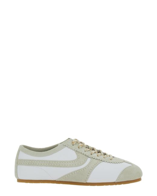 Dries Van Noten White Low Top Sneaker Leather Trainers