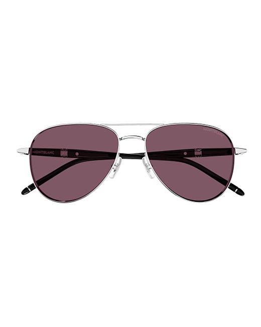 Montblanc Purple Pilot Frame Sunglasses