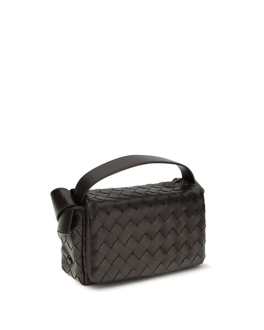 Bottega Veneta Black Shoulder Bag Intrecciato Fondant- Lamb Leather for men