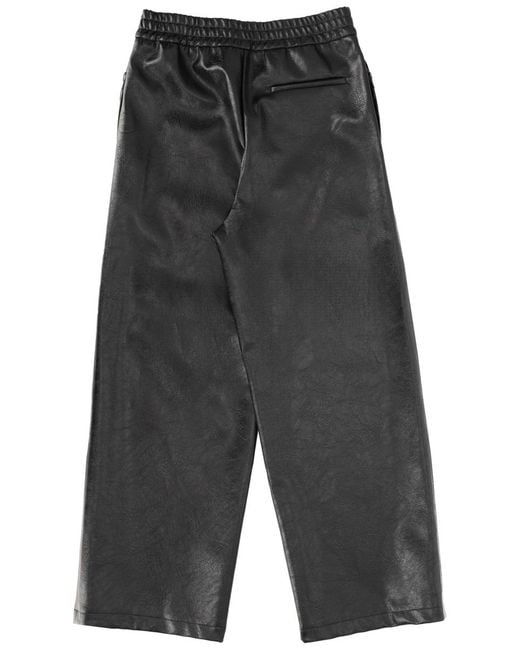 MSGM Gray Jogger Pants Viscose Trousers