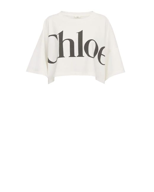 Chloé White Chloè T-Shirts And Polos