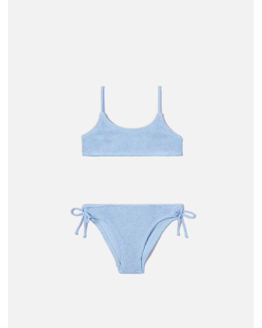Mc2 Saint Barth Blue Jaiden Crinkle Bikini Sky