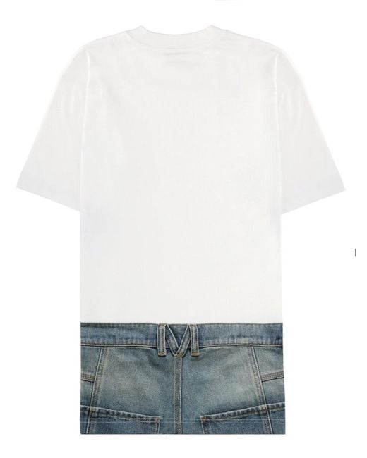 Moschino White Logo T-Shirt Cotton T-Shirts