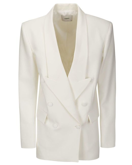 Coperni White Double Breasted Tailored Jacket