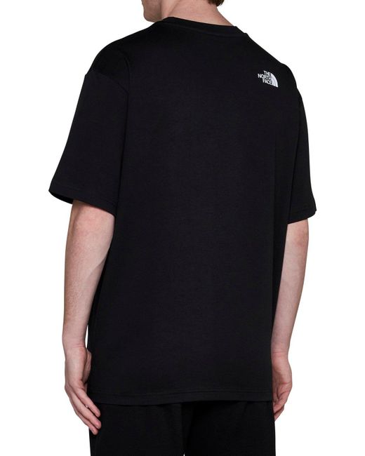 The North Face Black Logo Patch Crewneck T-Shirt for men