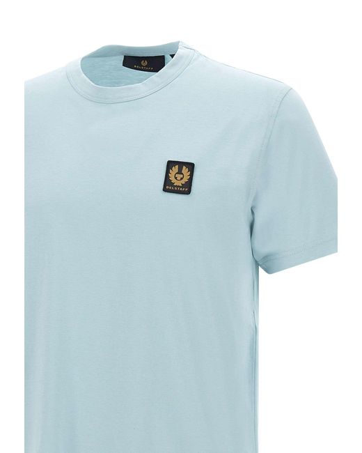 Belstaff Blue Cotton T-Shirt for men