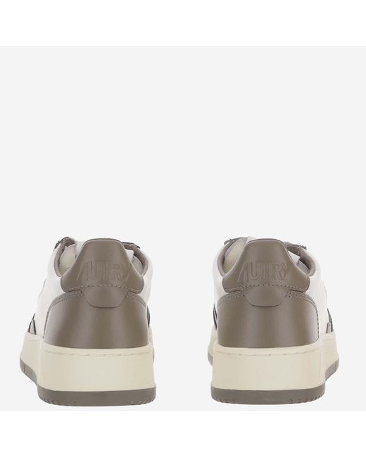 Autry White Sneakers Medalist Low Leather Trainers for men