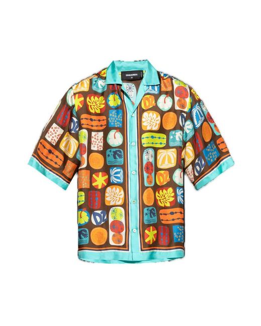 DSquared² White Shirt Capsule `summer Lovers`, for men