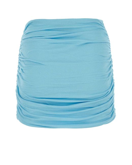 Tory Burch Blue Light- Crepe Mini Skirt