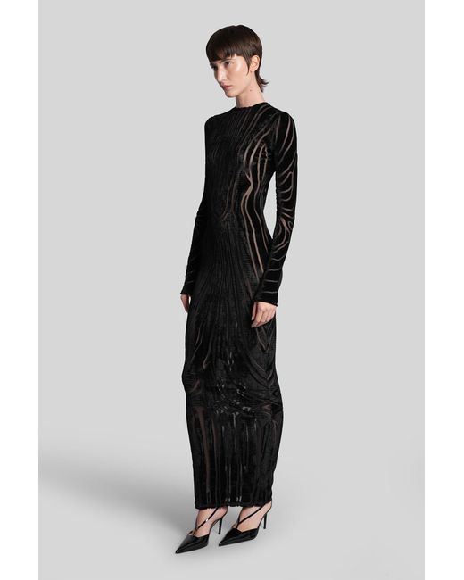 Balmain Black Long Dress