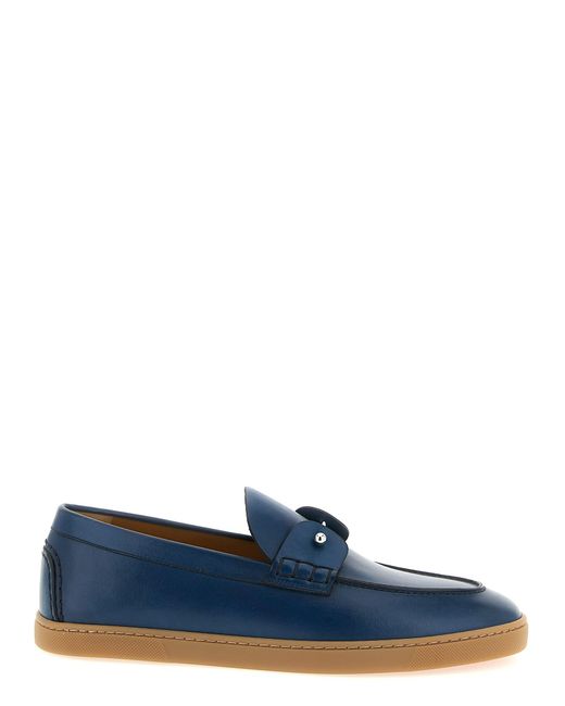 Christian Louboutin Blue 'Chambeliboat' Loafers for men