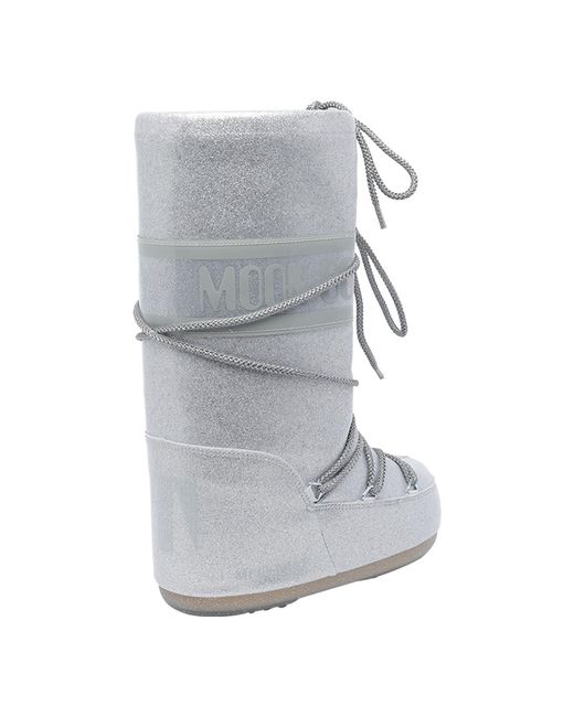 Moon Boot Gray Moon Boot Silver