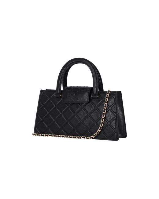 Tory Burch Black Fleming East-West Small Tote Bag