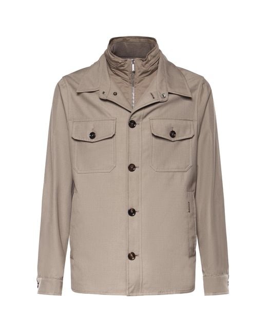 Moorer Gray Coats for men