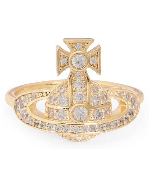 Vivienne Westwood White Ring Little Orb Rings