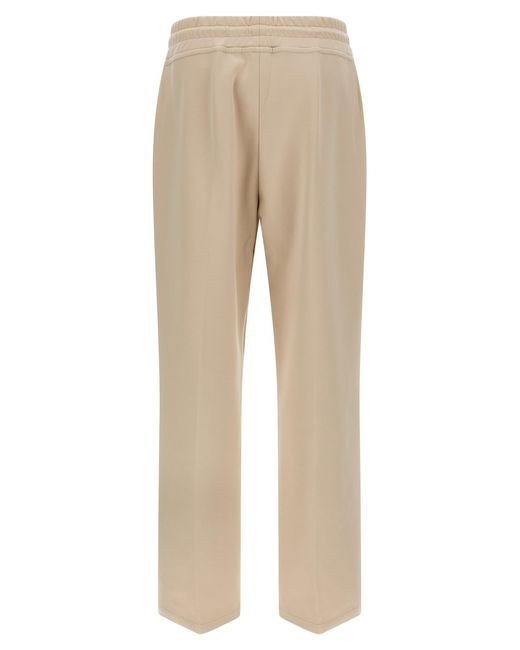 Moorer Natural Bayonne Joggers Cotton Polyester Elastane Pant