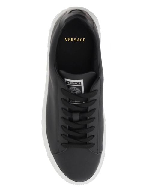Versace Black Greca Sneakers for men