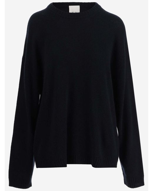 Allude Black Cashmere Pullover