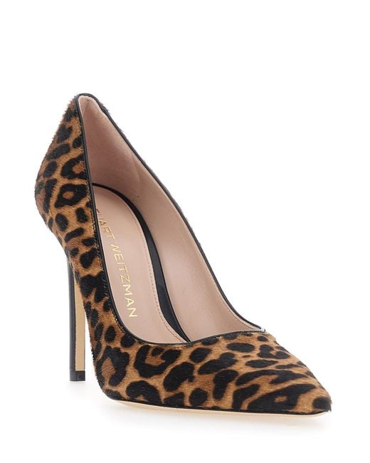 Stuart Weitzman Brown Pumps Power 100 Leather