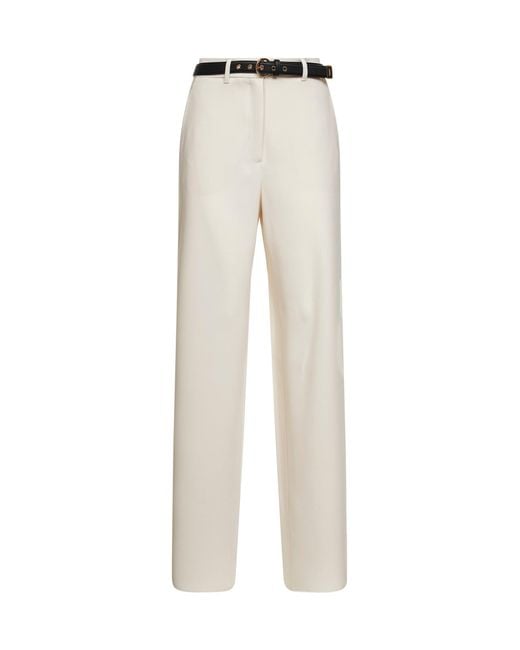 Max Mara Natural Cady Mstamico Wide-Leg Trousers