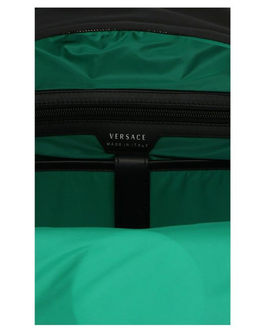 Versace Black La Medusa Backpack for men