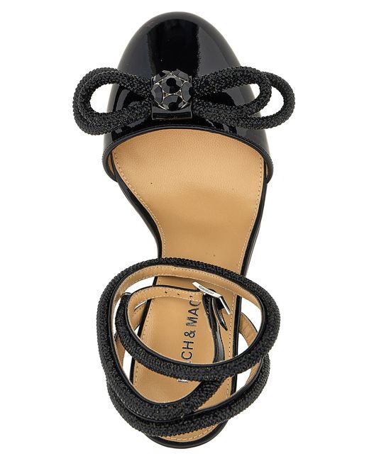 Mach &amp; Mach Black Double Bow Pumps