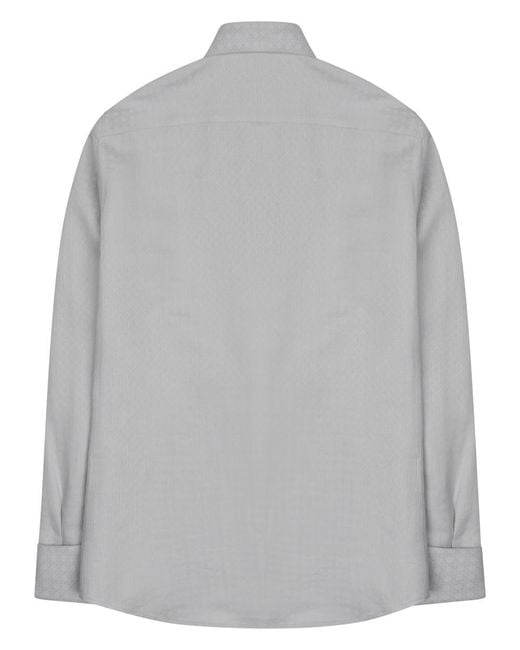 Dior Gray Shirt Monogram Silk for men