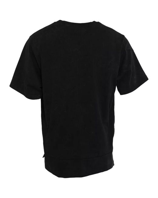 Dolce & Gabbana Black Graphic Print Cotton Crew Neck T-Shirt for men