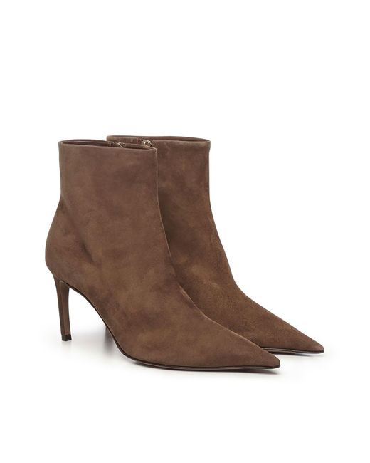 Dolce & Gabbana Brown Devotion Ankle Boots