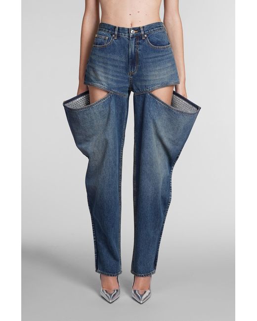 Area Jeans In Blue Cotton