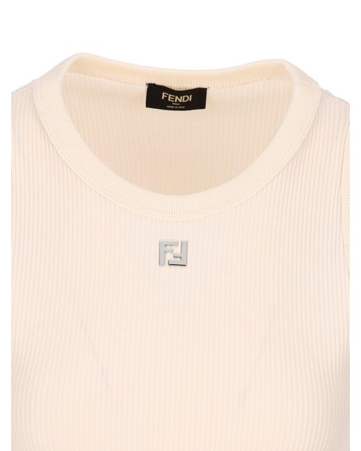 Fendi White T-Shirts And Polos for men