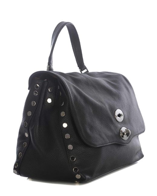 Zanellato Black Bag Postina Dailym Made Of Leather