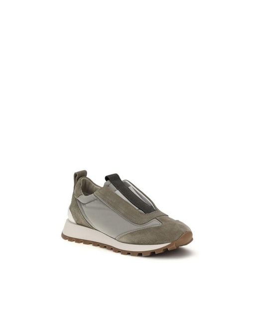 Brunello Cucinelli Gray Polyester Sneakers