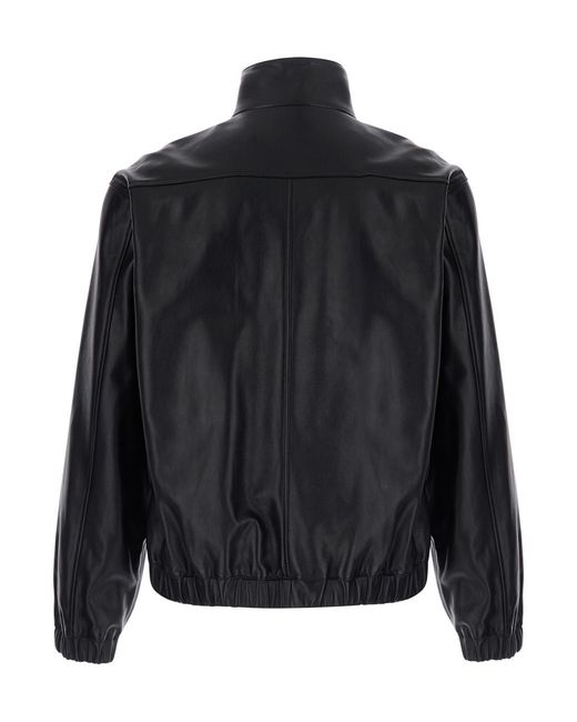 Saint Laurent Black Leather Jacket — Lamb Coat for men