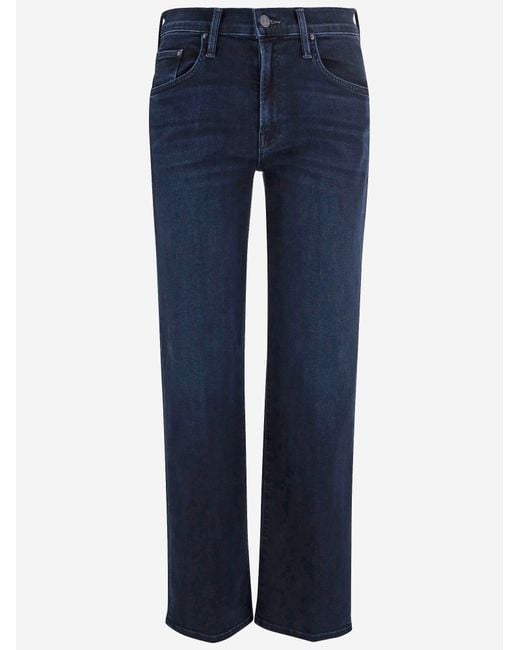 Mother Blue Jeans Stretch Cotton-Blend