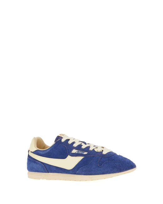 Autry Blue Suede Windspin Sneakers