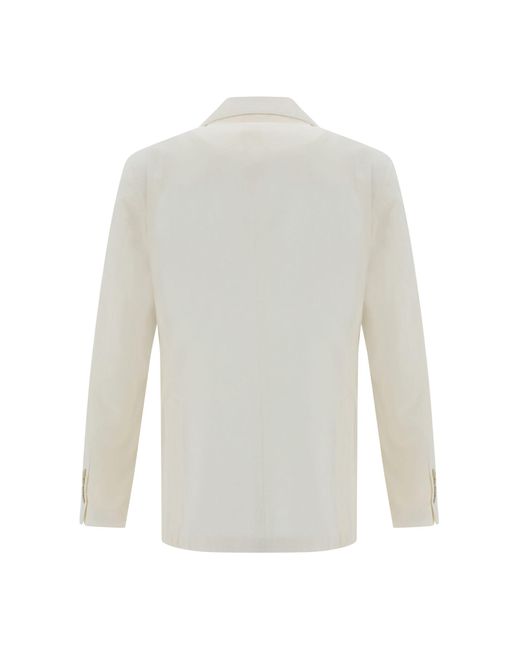 Lardini White Blazer Jacket for men