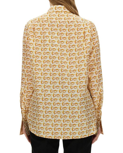 Burberry Natural Shirt B Mulberry Silk