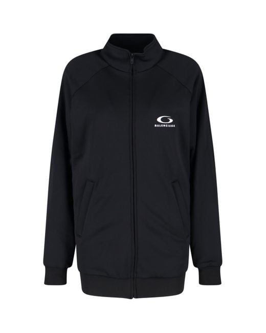 Balenciaga Blue Logo Zip Jacket