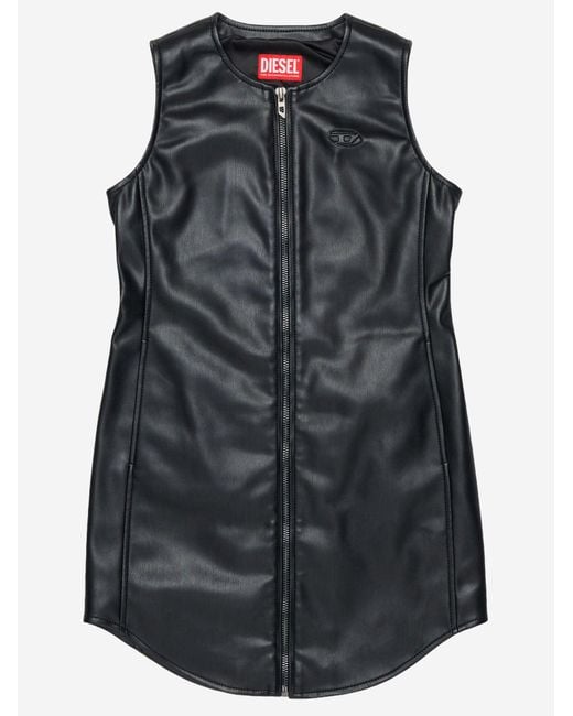 DIESEL Black Shirt Dress Polyester