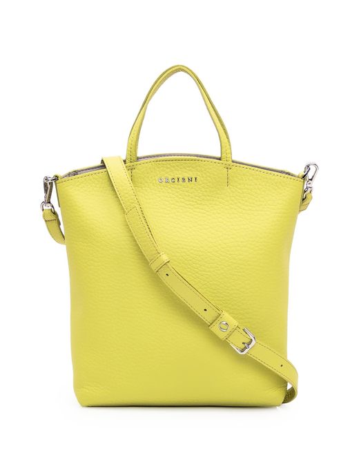 Orciani Yellow Ladylike Small Shopper Bag