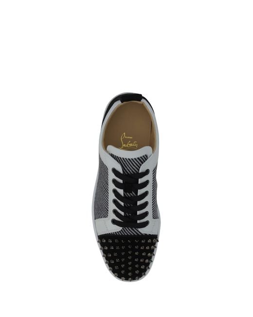 Christian Louboutin Black Louis Junior Orlato Sneakers for men